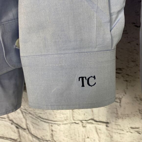 Bundle 2 L.L. Bean Traditional Fit Wrinkle Free Cotton Shirts Blue 18‎ - Picture 9 of 11